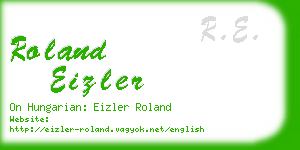 roland eizler business card